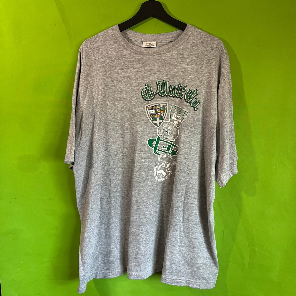Vintage G-Unit Heavy Weight T-Shirt Grey‎ 2XL 50 Cent Hip Hop Streetwear Graphic